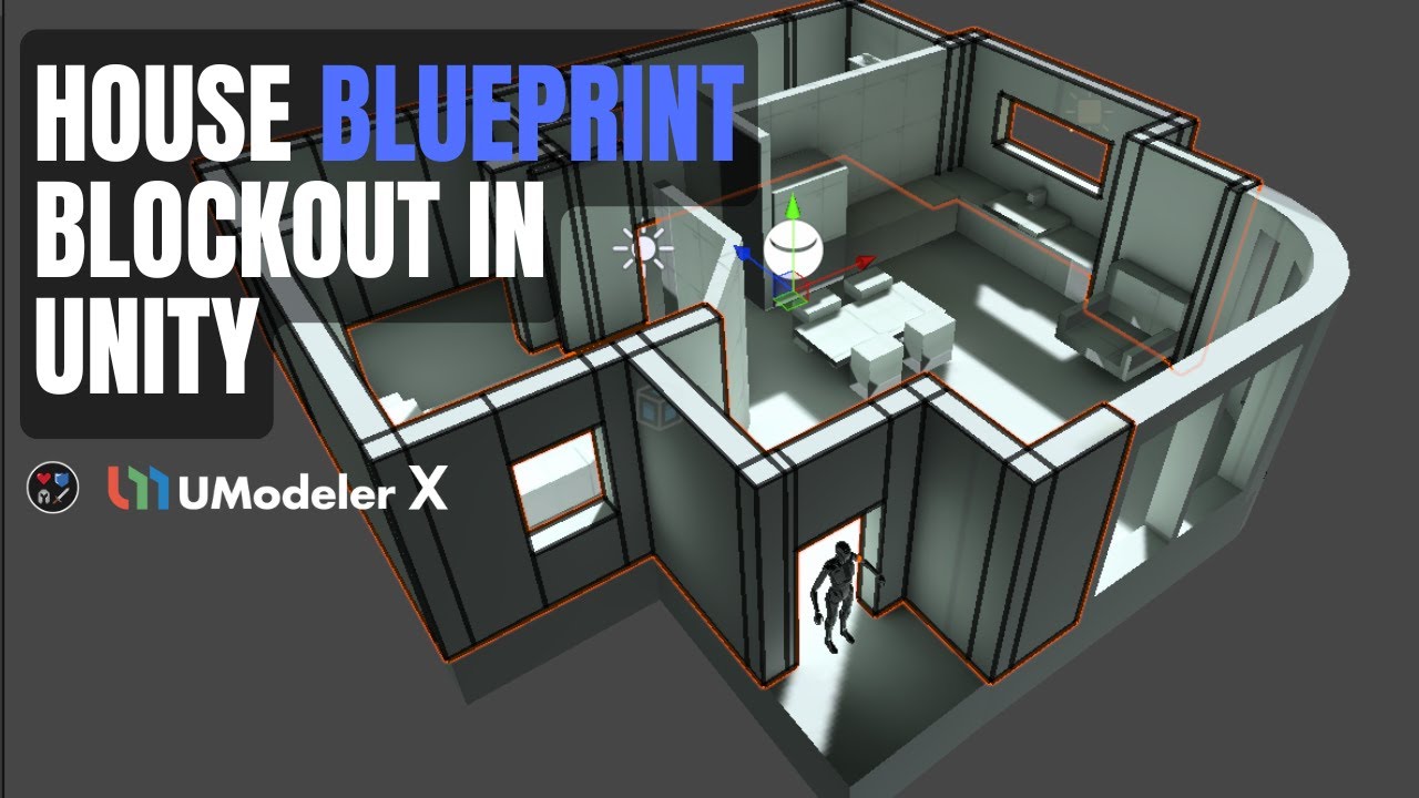 How to 3D Model a House in Unity for Beginners