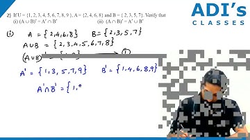 Problems Part 3 | Sets | CBSE and PUC | Math Class 11 - ADIs Classes