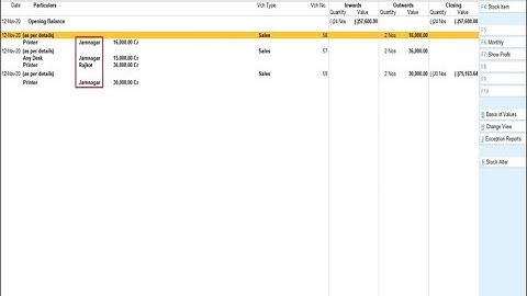 Tally Add On : Godown details in Stock vouchers in Tally Prime Software.