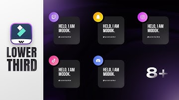8+ Modern Lower Third Templates | Filmora Lower Third Template