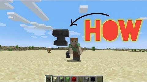 How To Make A Floating Anvil And Sand #Minecraft