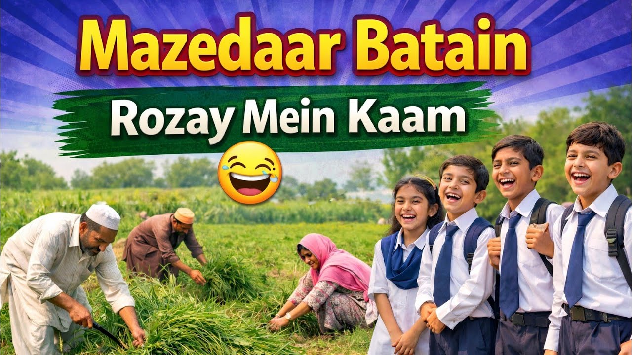 School k Bachon Ki Mazedaar Batein 😆 | Rozay Mein Mehnat Karne Wale Log | Vlog