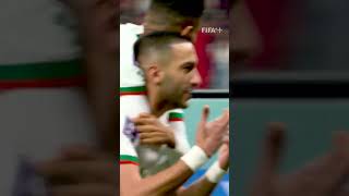 Hakim Ziyech pounces on mistake to score audacious lob in vs Canada! #ShortsFIFAWorldCup