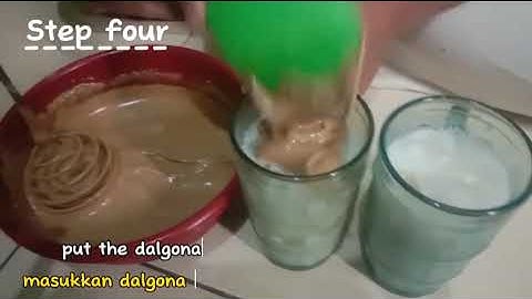 how to make dalgona coffee. Procedure text