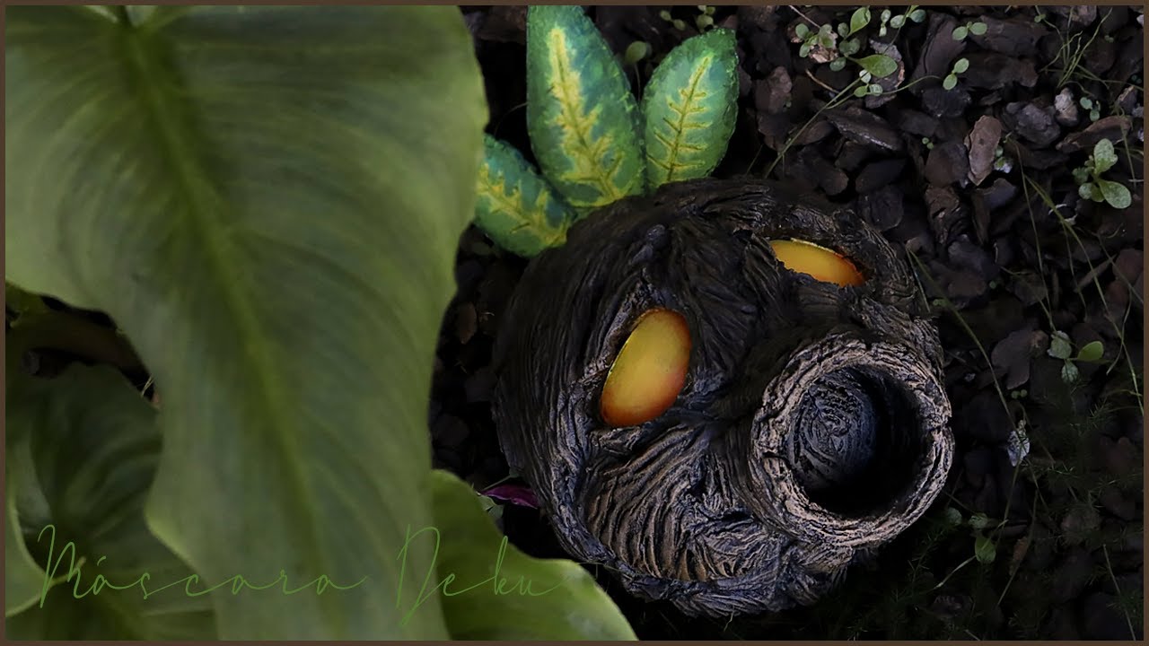 Tutorial : Cómo hacer la Máscara de Deku | Zelda majora's Mask | En foam o goma eva - Fàcil PATRONES