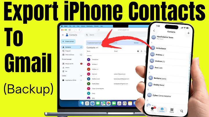 How to Export iPhone Contacts to Gmail | Backup iPhone Contacts to Gmail