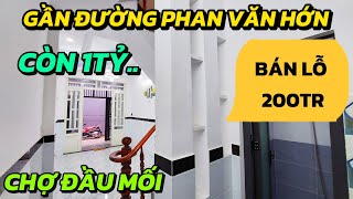 Xã Lỗ Để Bán Gấp Nhà 1 Lầu, Gần Đường Phan Văn Hớn, Giáo Sứ Bùi Môn