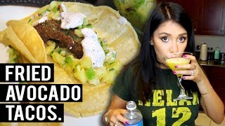 FRIED AVOCADO TACOS w/ PINEAPPLE JALAPENO RELISH ? | Tasty Tuesday