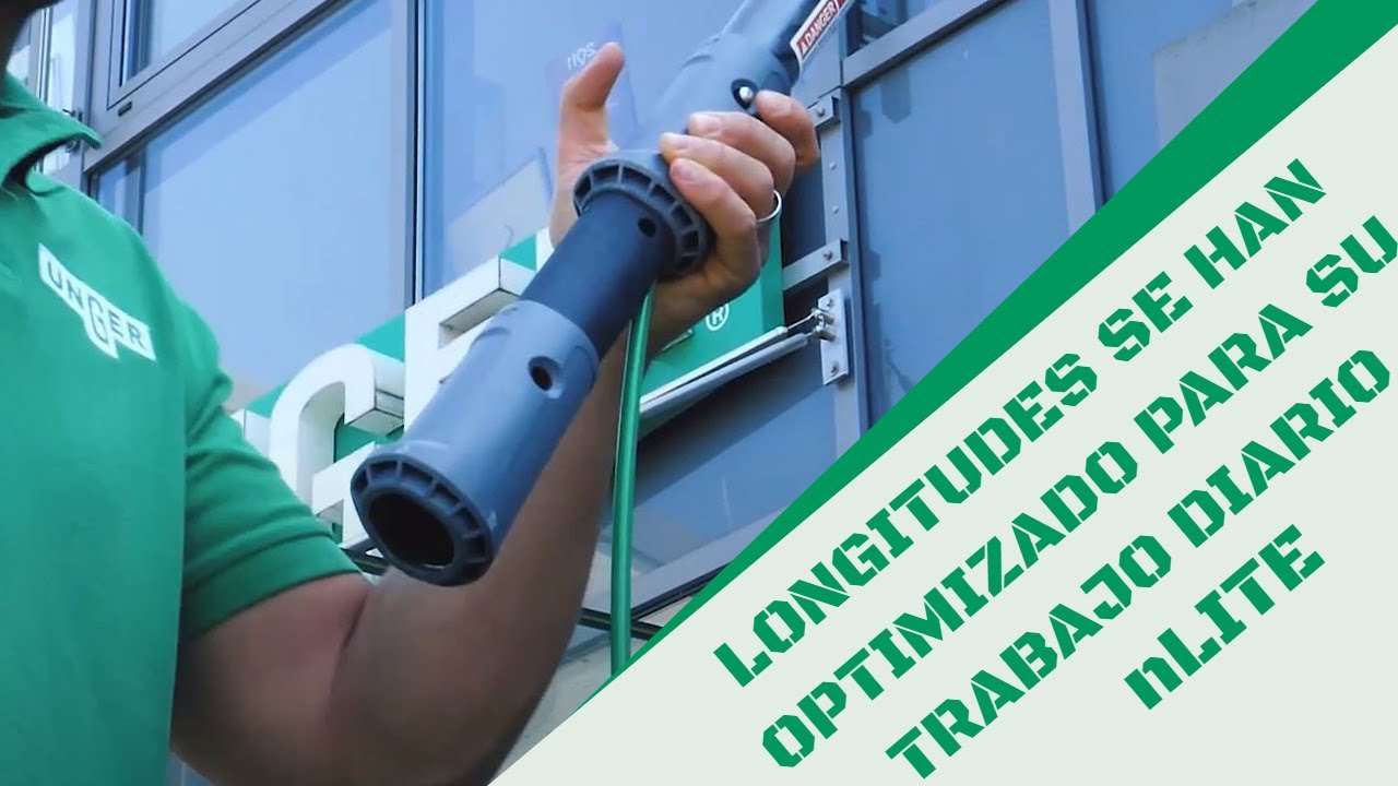 Mango telescópico nLITE con conducción de agua | Longitudes se han optimizado para su trab