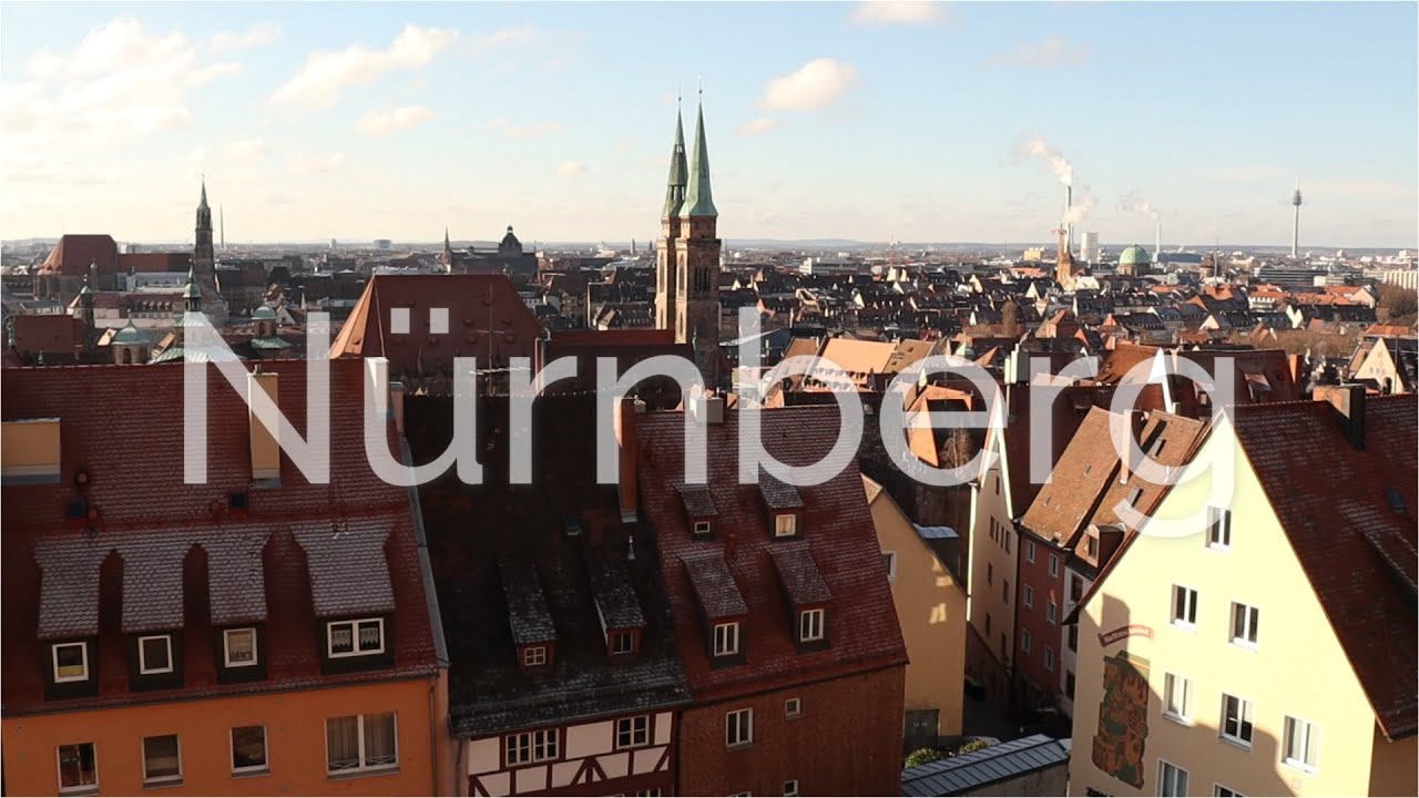 Nuremberg walk. Beautiful scenery. Nice view. Relaxing music.  [4K]
