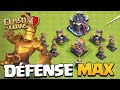 Je teste mes dfenses au niveau max sur clash of clans 