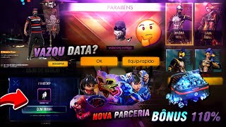 DATA DO BANDEIRÃO? INCUBADORA ALUCINAÇÕES, BÔNUS DE 110% NOVA PARCERIA E NOVOS EVENTOS - FREE FIRE