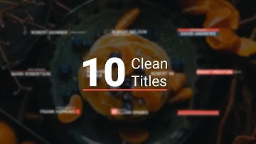 Clean Titles After Effects Templates