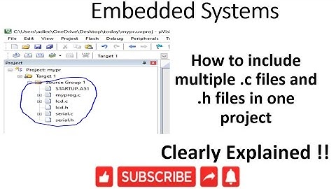 [ES-EN-36] How to include multiple .c files and .h files in one project?