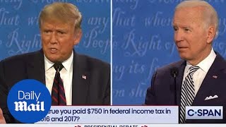 Presidential debate: Biden says Trump 'worst president US ever had' over $750 tax return