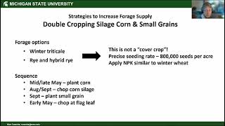Field Crops Virtual Breakfast: Forage Management & Supply in a Drought