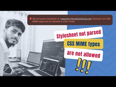Stylesheet not parsed