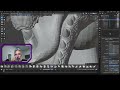04 - White Dragon – Scales Detailing (Alpha, Mask &amp; Crease Brushes) | 3D Modeling Series 🐉❄️