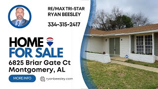 Montgomery, AL Stunning 3 Bed, 2 Bath Home for Sale | 6825 Briar Gate Ct | Modern Updates
