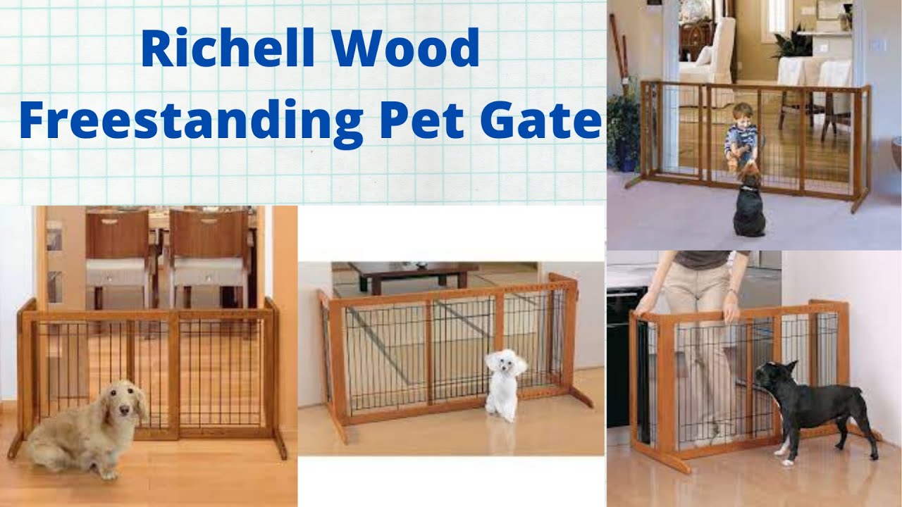 The Richell Wood Freestanding Pet Gate Better Reviews YouTube