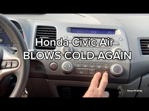 Honda Civic 2009 AC system blows warm FIX - YouTube