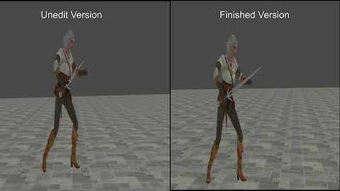 Creating some Sword Attacks with own mocap and XNA Lara Posing Studio
