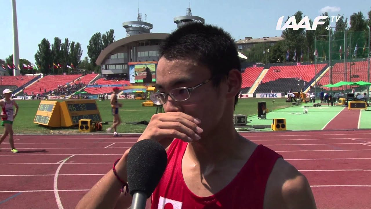 WYC Donetsk 2013 - Toshikazu YAMANISHI JPN - 10000m Walk Boys - Gold