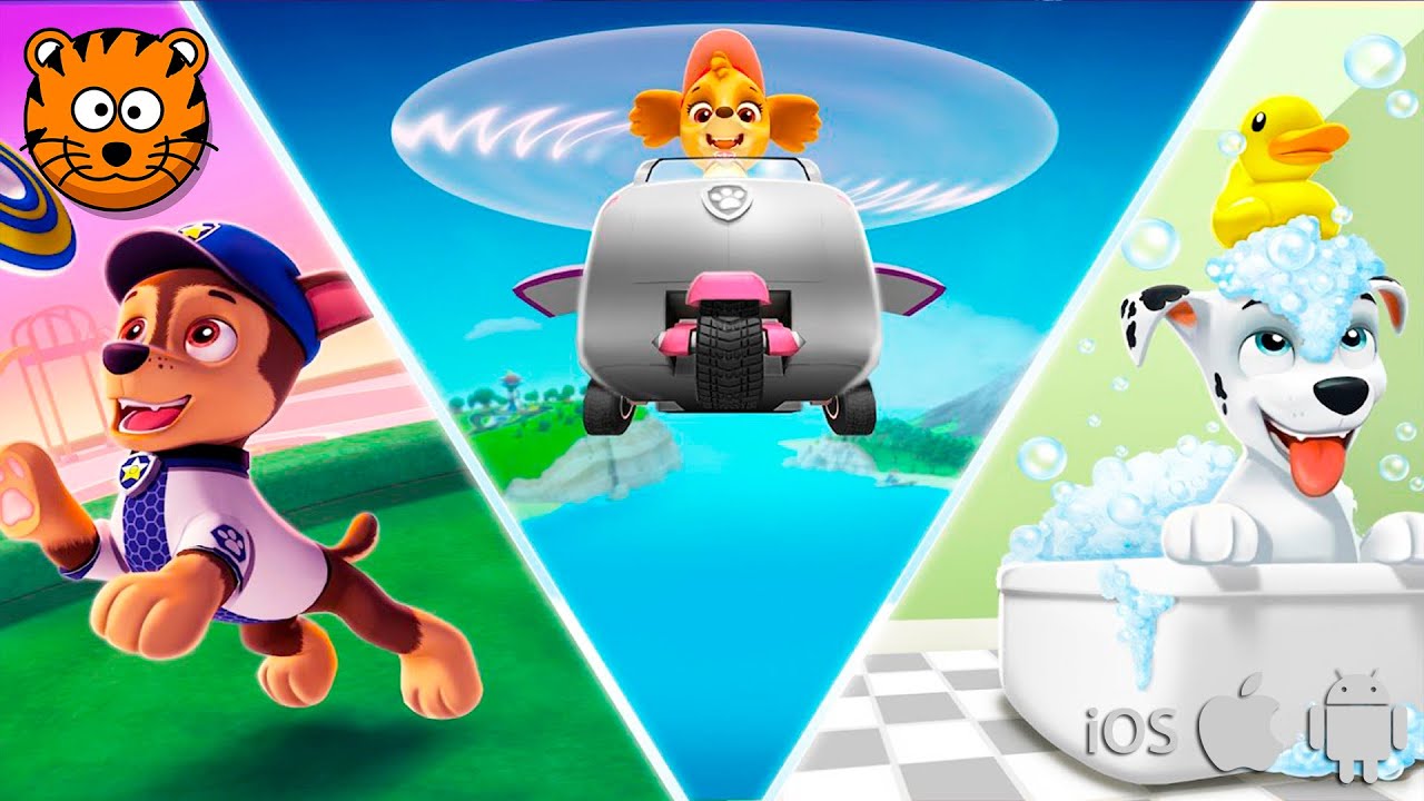 Paw Patrol La Pat' Patrouille Jeu en Anglais: Chase - Jeux Vidéo de Dessin Animé (iOS et Android)