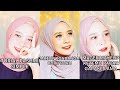 مكياج كوري للمحجبات + طرق جديده للف الطرح / korean makeup