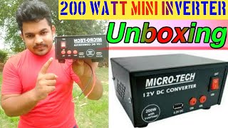 Mini 200 watt Inverter Unboxing & Testing // Inverter Unboxing // Tanmay Self Creation //