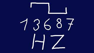 13687 hz square