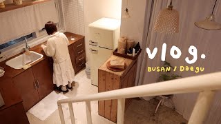 Winter trip alone vlog [Busan, Daegu] Daegu cafe tour, Haeundae's small Europe, Dong A restaurant