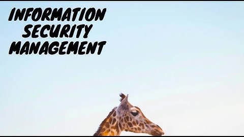 (Information Auditing) Protection of Information  Assets   - Part 1