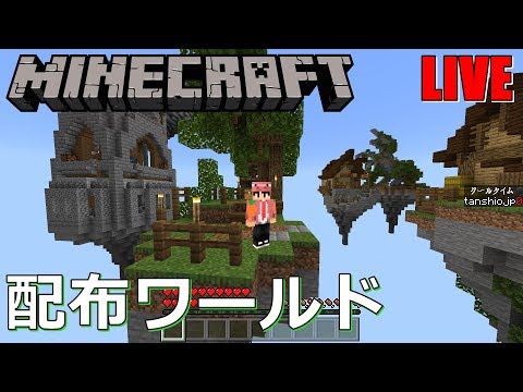 マイクラ統合版 配布ワールドで遊ぶマインクラフト 参加枠3名まで スカイブロック Youtube