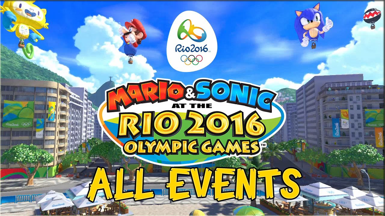 Algebraïsch Verhoog jezelf Ondergedompeld Mario and Sonic at the Rio 2016 Olympic Games [Wii U] - ALL EVENTS - YouTube