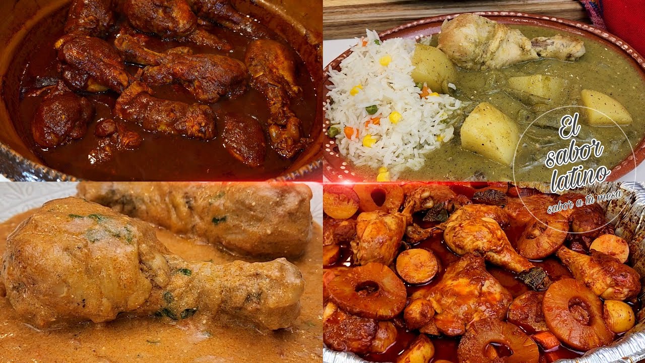 🔴4 Recetas Mexicanas Fáciles con Pollo💥RIQUISIMAS