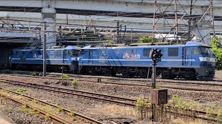【EF210形15号機ゼロ桃ムド付き】EF210形100番台（143号機）+EF210形0番台（15号機）ムド+コキ3両+タキ5両+コキ2両 浜川崎駅通過！（2026/6/6/14:27）