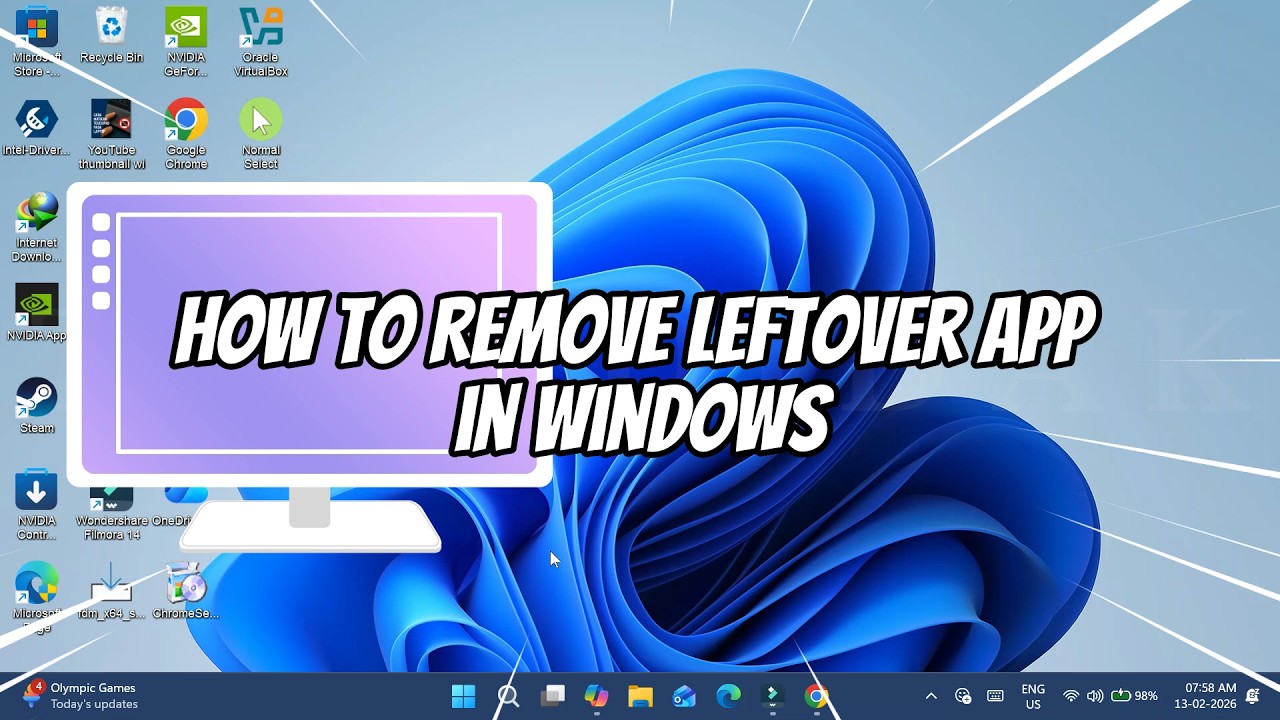 How to Remove Leftover App in Windows