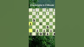 Checkmate in 9 moves | #chess #chessgame #checkmate #youtubeshorts #shorts #viral #magnuscarlsen