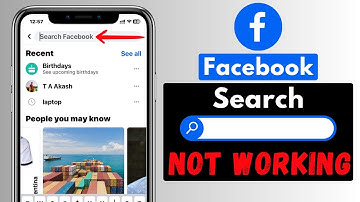 How To Fix Facebook Search Not Working on iPhone | Facebook Search Glitch/Bug