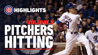 Jon Lester's Home Run, Yu Darvish's Fake Bunt & More | Highlights of Cubs Pitchers Hitting Vol. 2