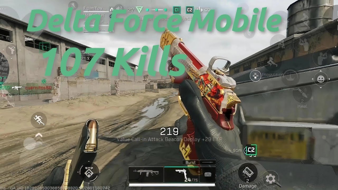 Delta Force Mobile - 108 Kills in deltaforce just use Akm assault rifle. 