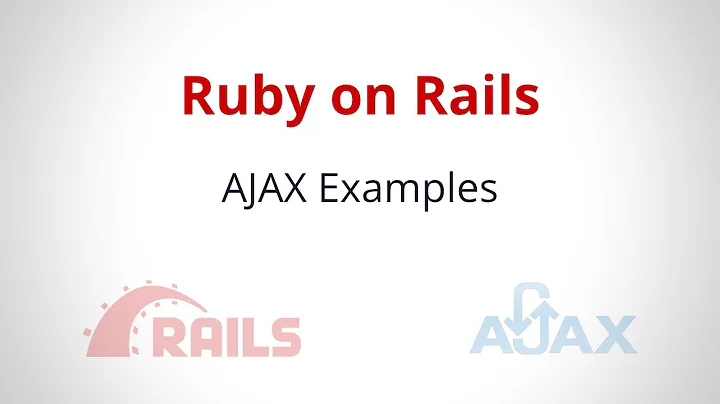 Ruby on Rails AJAX Examples