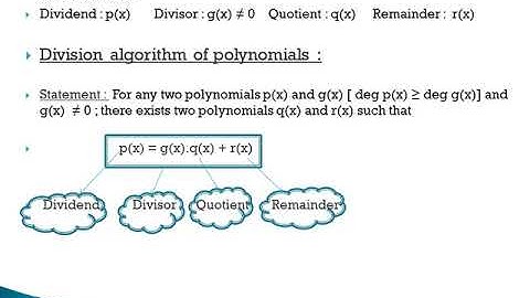 #CBSE #Class10 #Polynomials (verification division algorithm of polynomials)