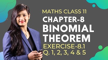 Class 11 Maths Chapter 8, Exercise 8.1 (Q. 1, 2, 3, 4 & 5) | Binomial Theorem