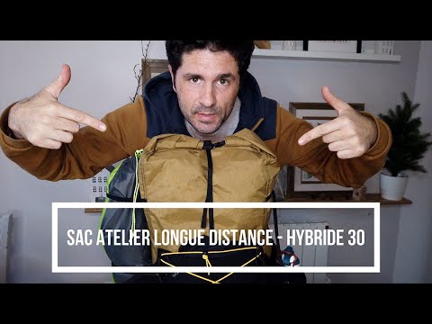 Mon sac Atelier Longue Distance HYBRIDE 30 | Léger | Etanche | Français