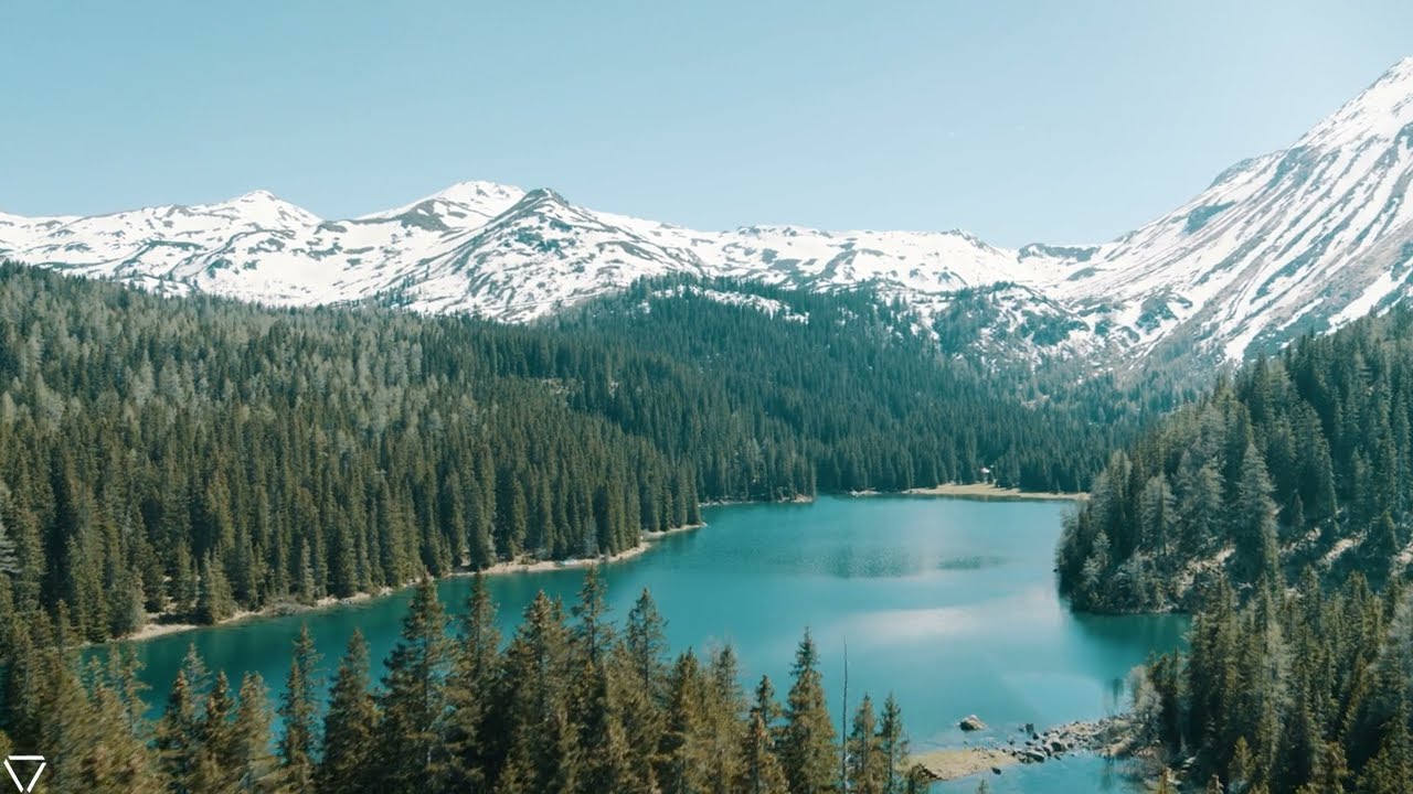 Alpine Lake Aerials — Short Film With Beautiful Background Music