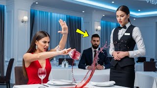 картинка: Застенчивая официантка справилась с гневом VIP-клиента, словно по волшебству, не подозревая, что ...