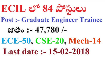 84 Posts in ECIL HYD apply now must watch now by SRINIVAS Mech