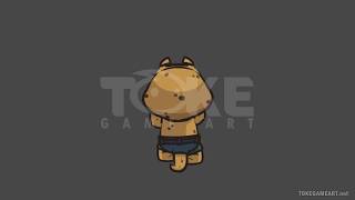Cute Gecko - 2D Character Sprite for Game screenshot 2